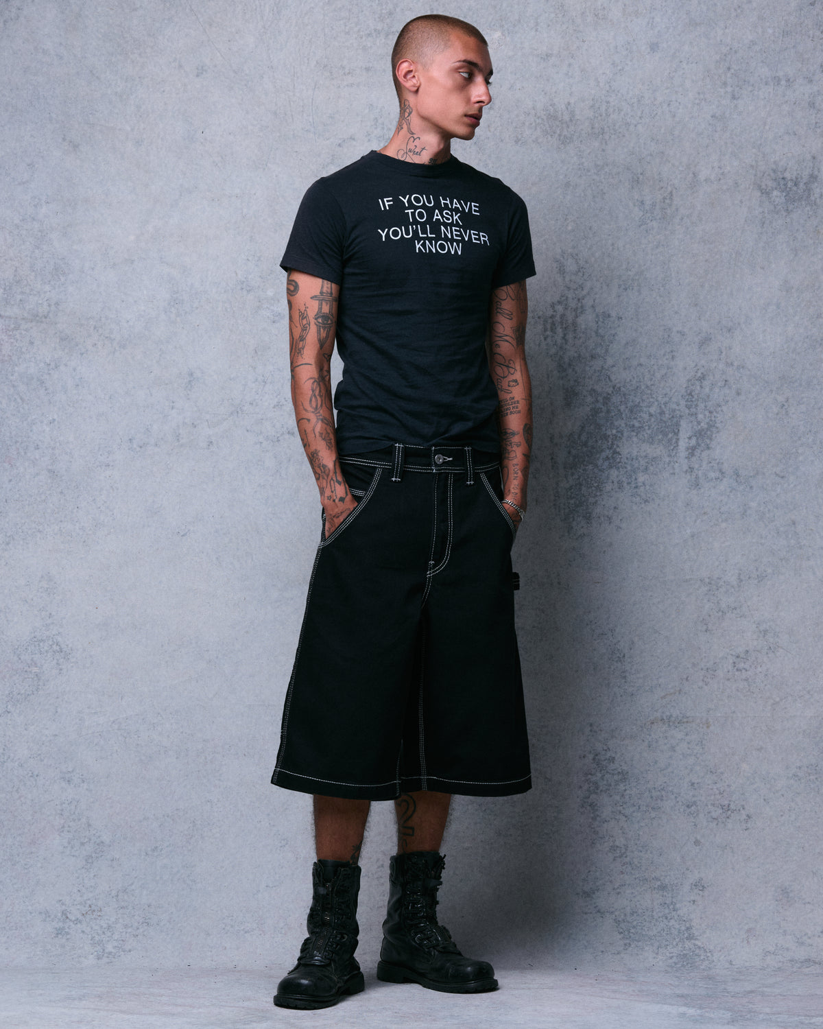 Workman Carpenter Shorts. 14" Inseam. Jet Black.