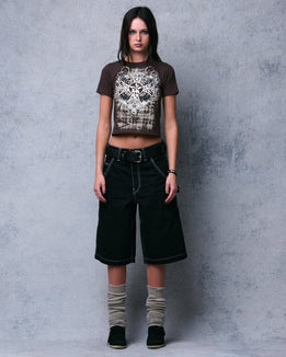 W Workman Carpenter Shorts. 14" Inseam. Jet Black.