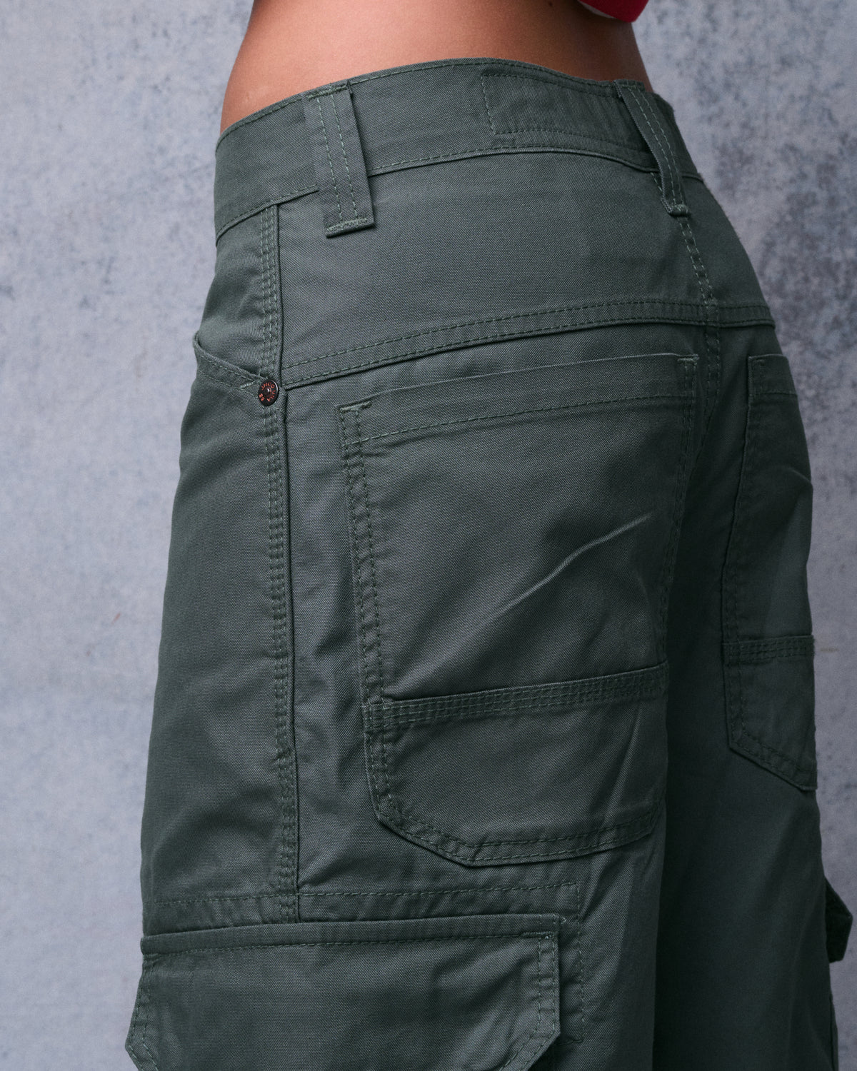 W Indicator Cargo Shorts. 14.5" Inseam. Olive.