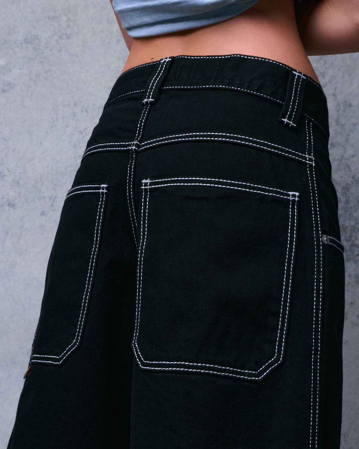 W179 Pipes Shorts. 14" Inseam. Jet Black.