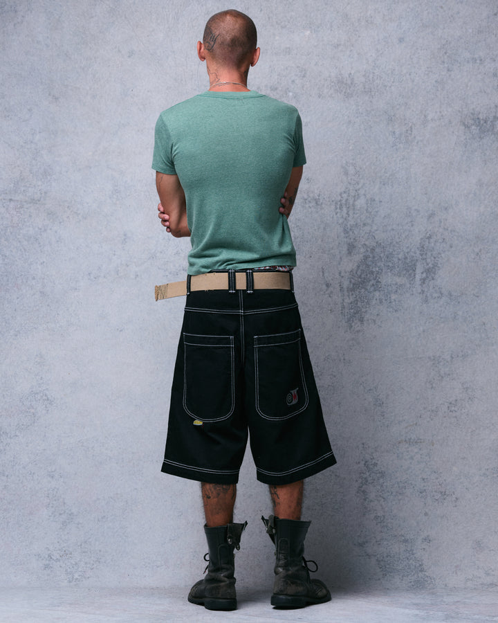 101 Twin Cannon Shorts. 14". Black/Silver J.