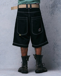 101 Twin Cannon Shorts. 14". Black/Silver J.