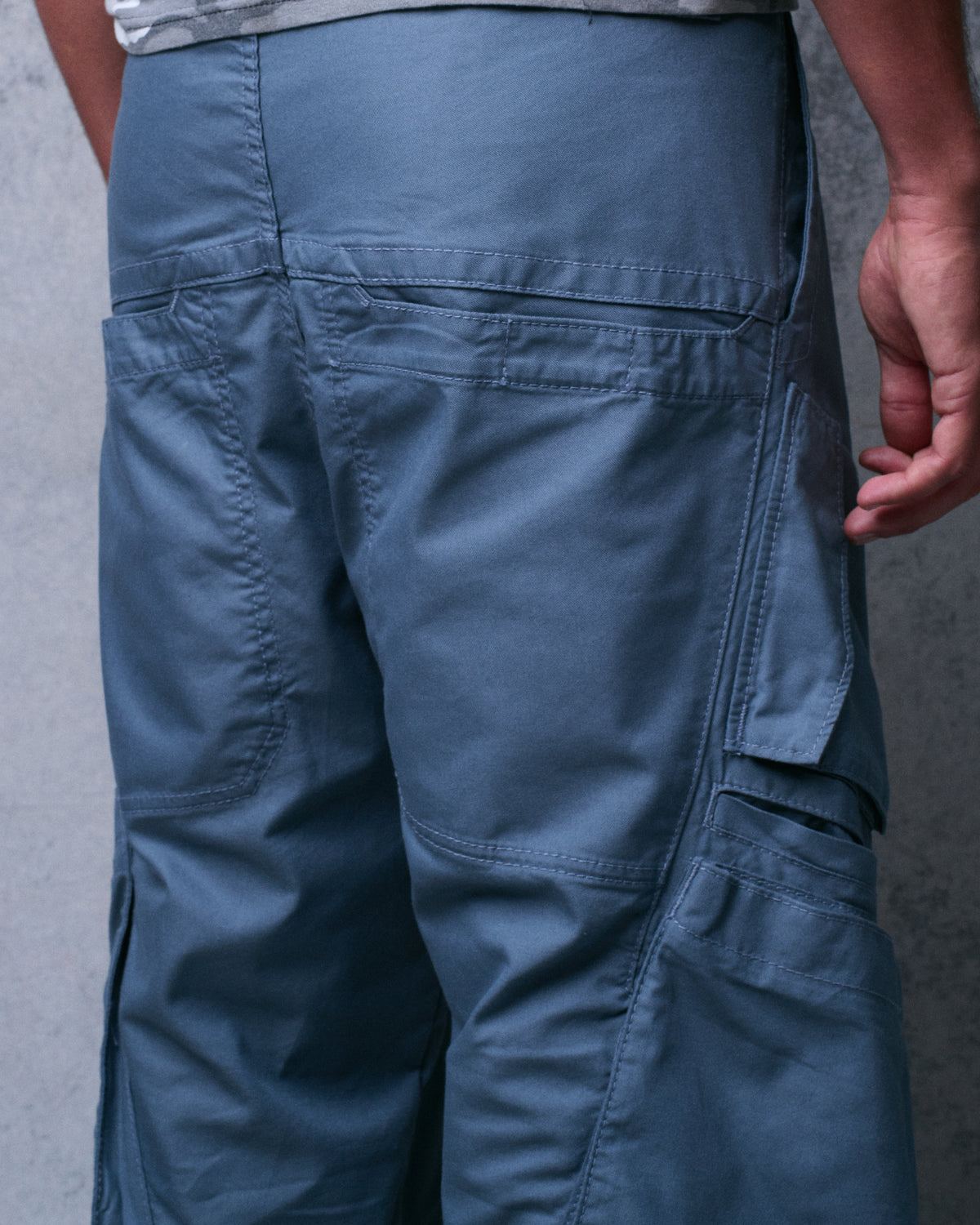 Hummer Cargo Pants. 20”. Blue.