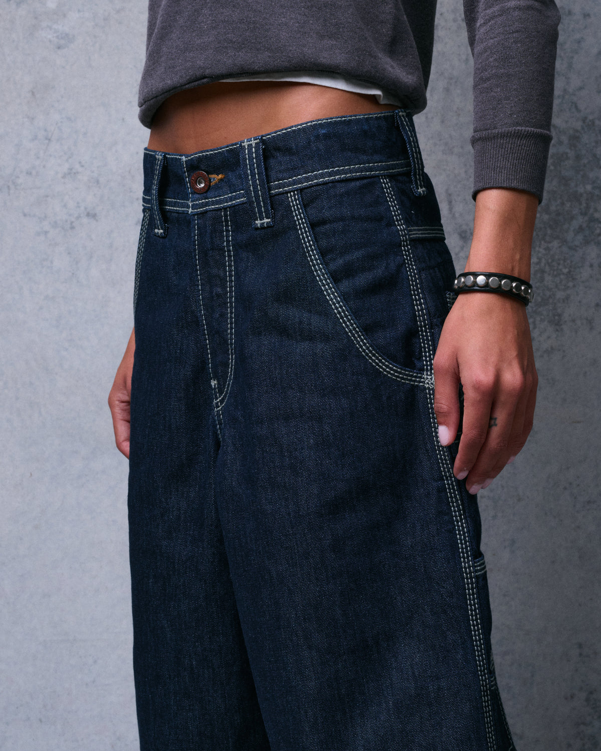 W Workman Carpenter Shorts. 14" Inseam. Dark Indigo.