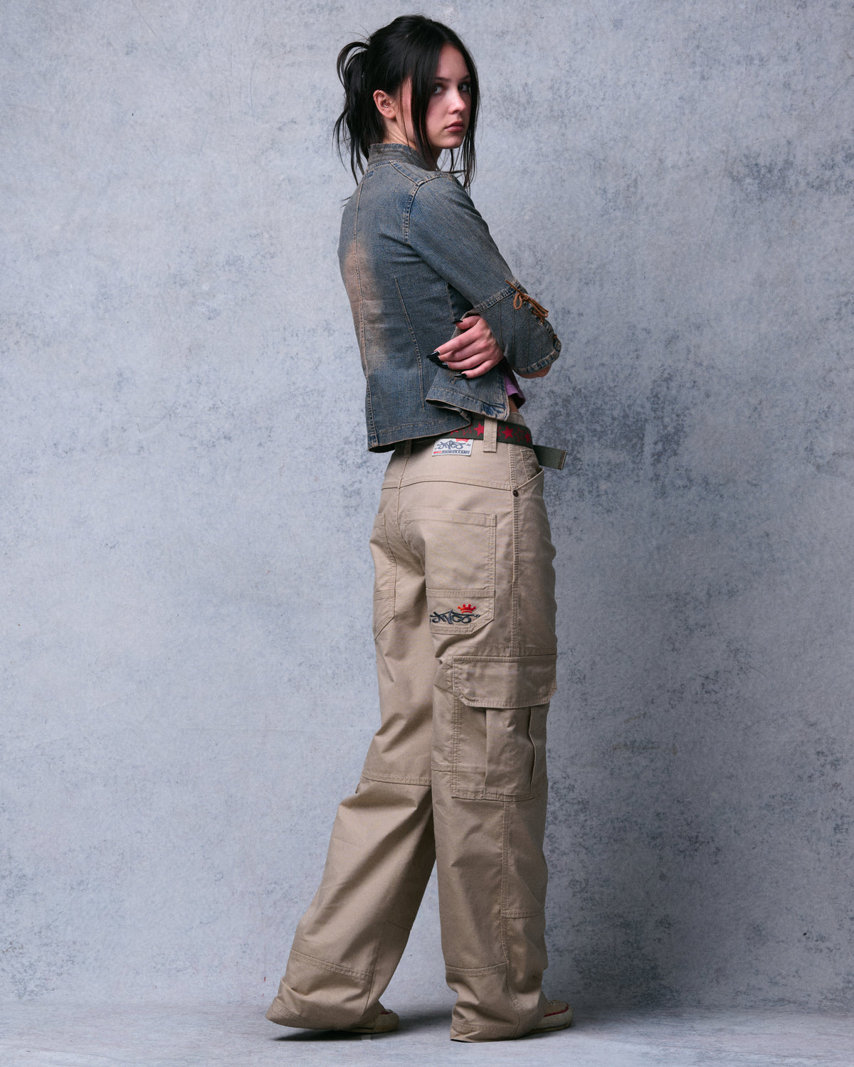 W Indicator Cargo Pants. 22". Khaki.