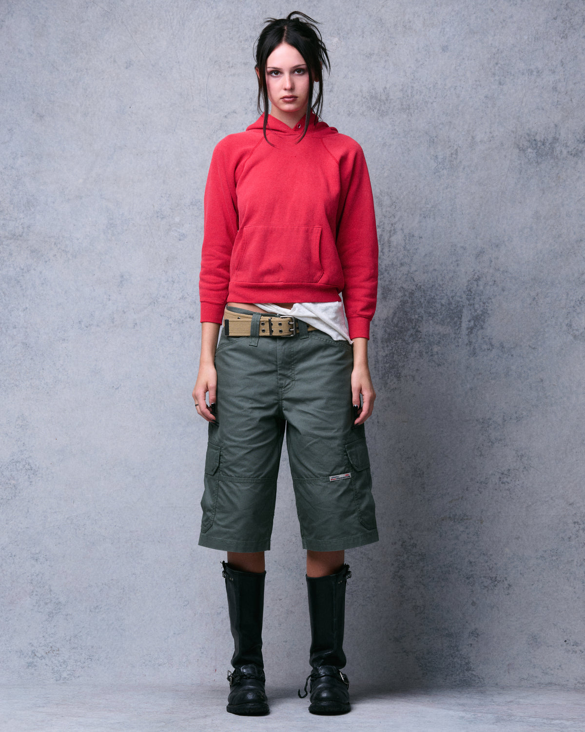 W Indicator Cargo Shorts. 14.5" Inseam. Olive.