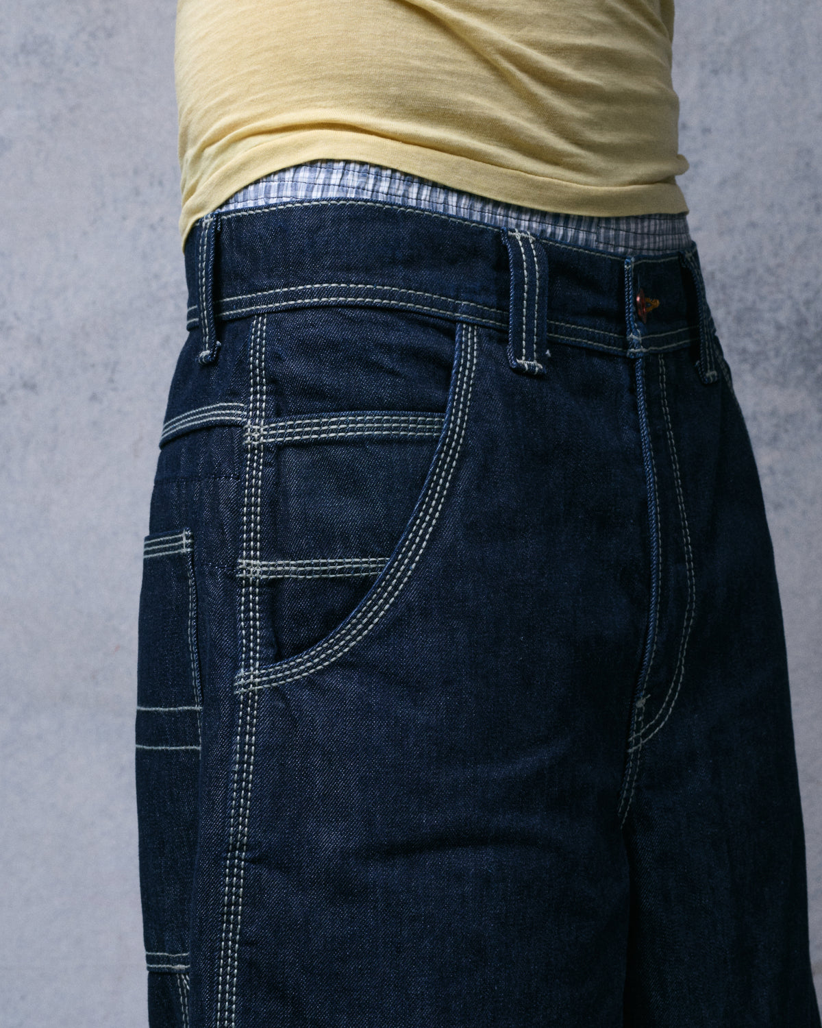 Workman Carpenter Shorts. 14" Inseam. Dark Indigo.