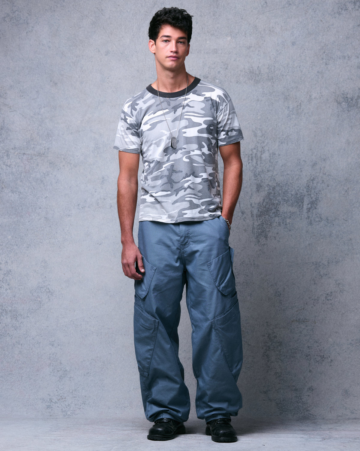 Hummer Cargo Pants. 20”. Blue.