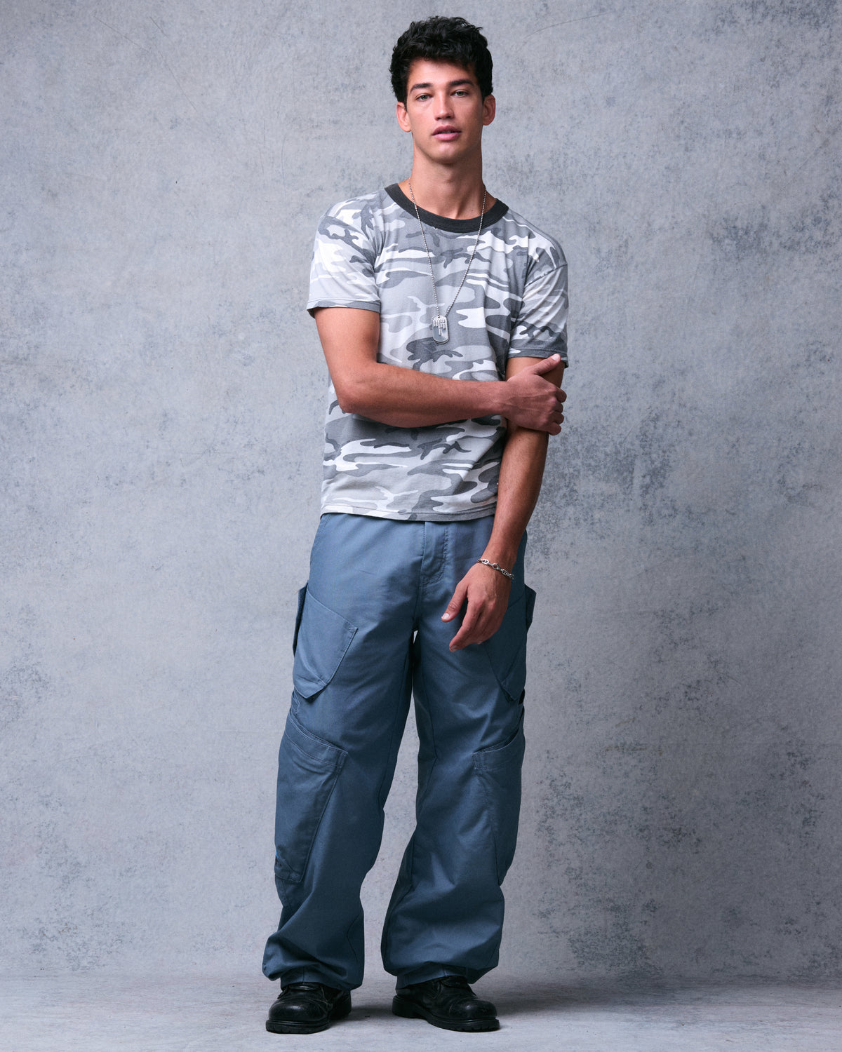 Hummer Cargo Pants. 20”. Blue.