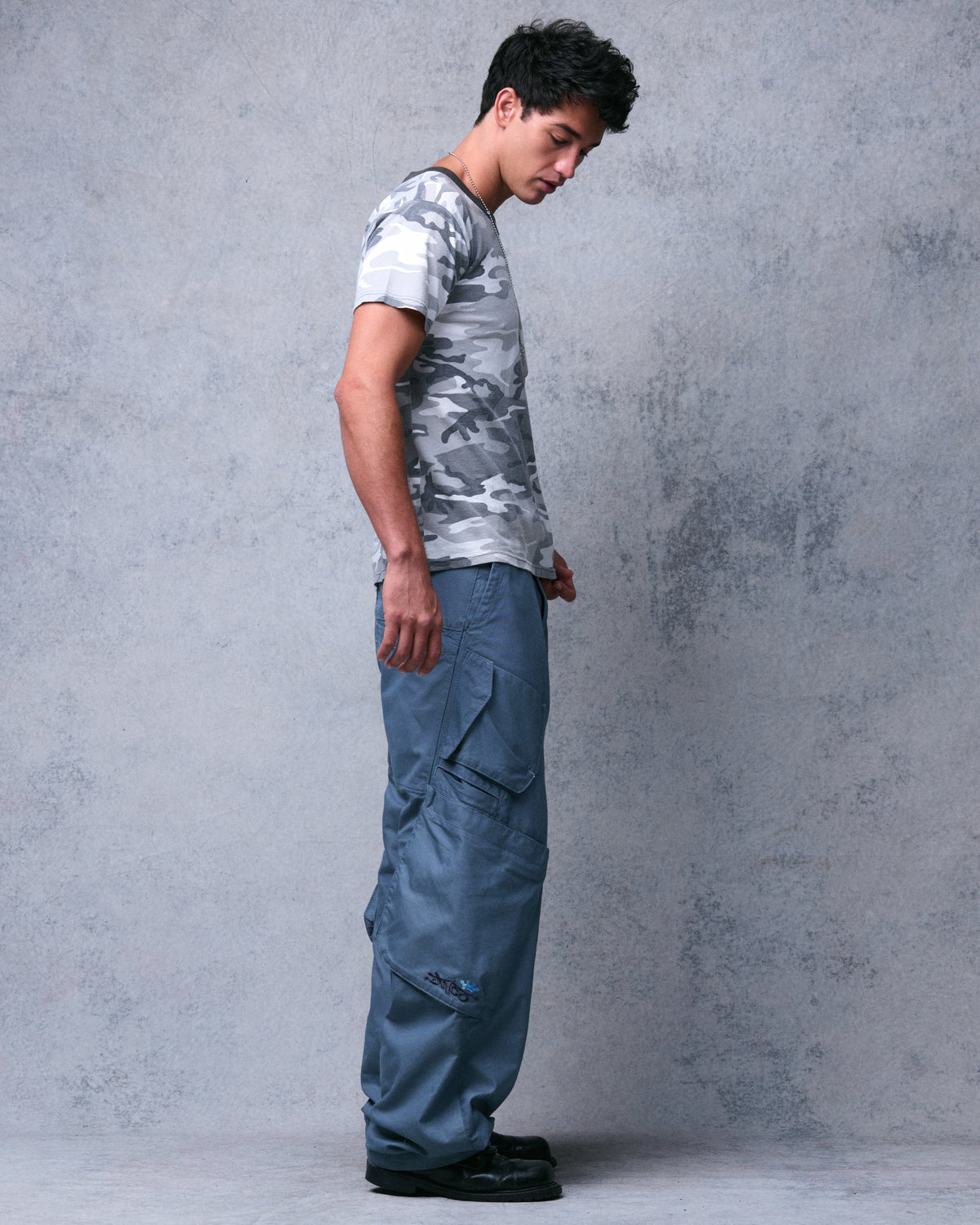 Hummer Cargo Pants. 20”. Blue.
