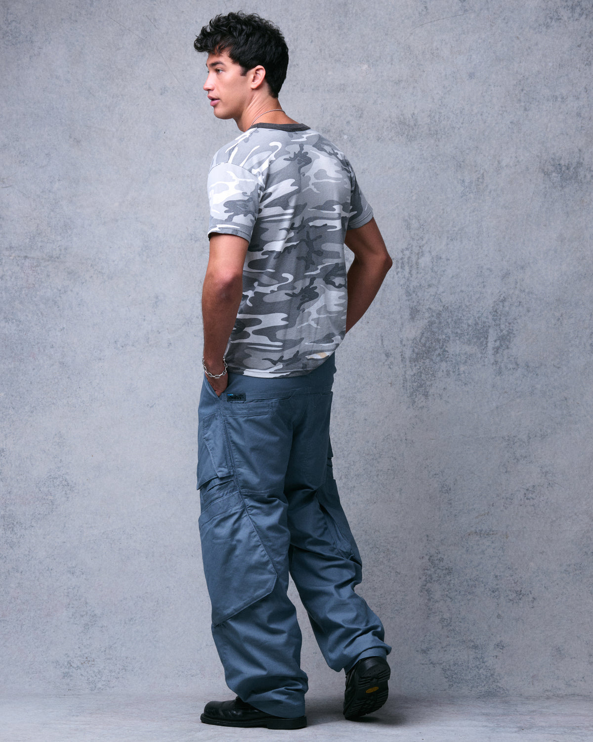 Hummer Cargo Pants. 20”. Blue.