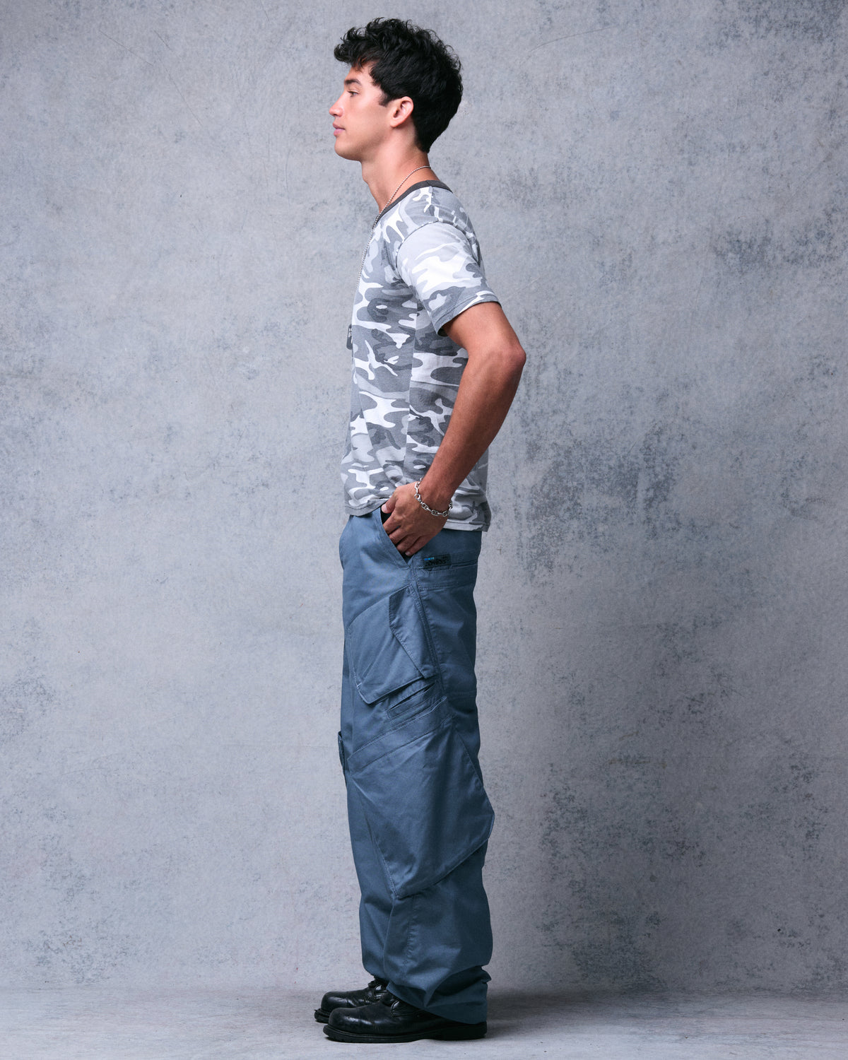 Hummer Cargo Pants. 20”. Blue.