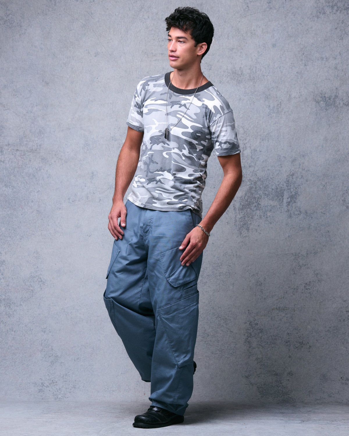 Hummer Cargo Pants. 20”. Blue.