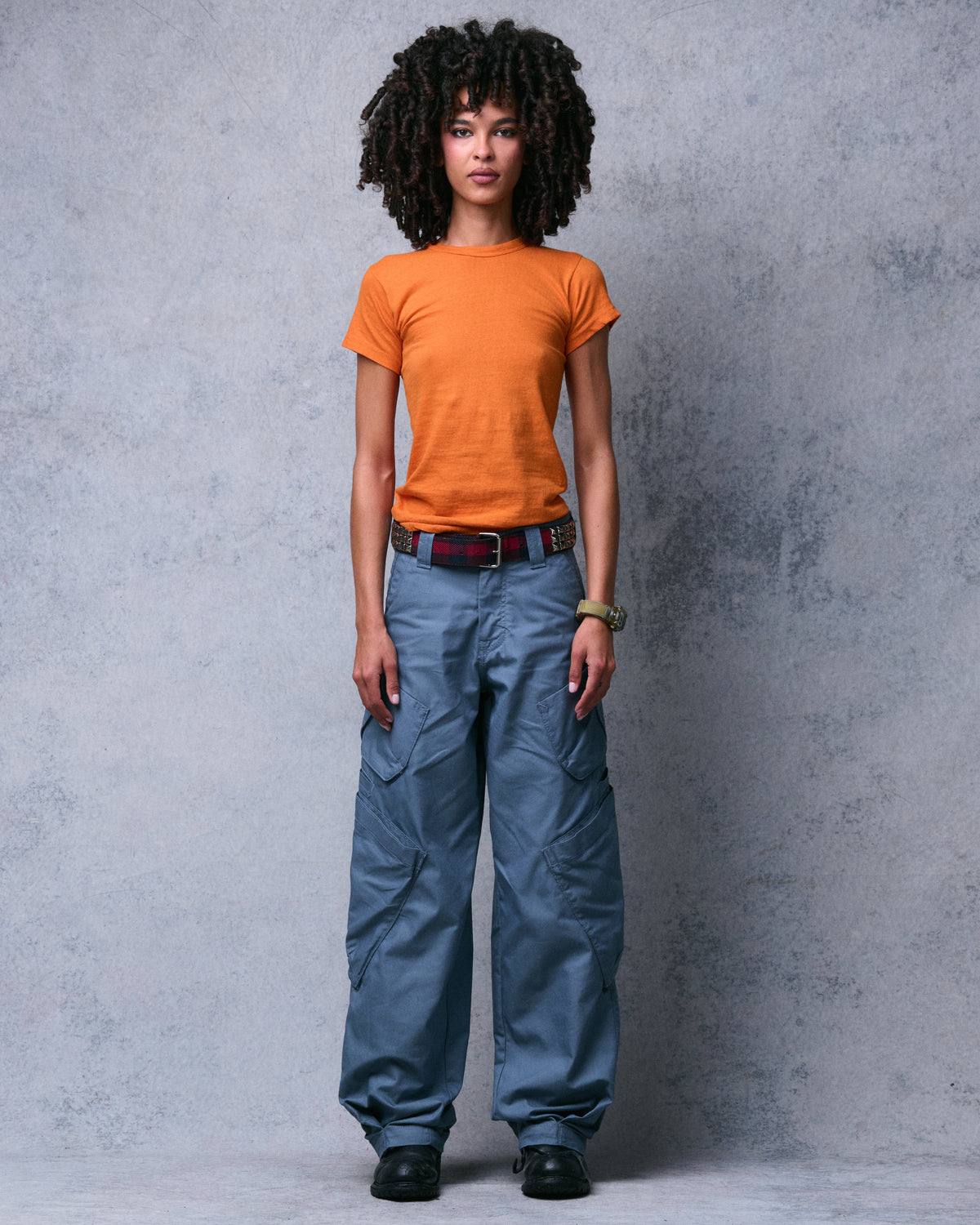 W Hummer Cargo Pants. 20". Blue.