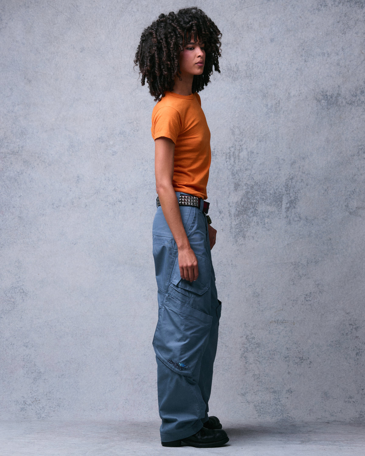 W Hummer Cargo Pants. 20". Blue.
