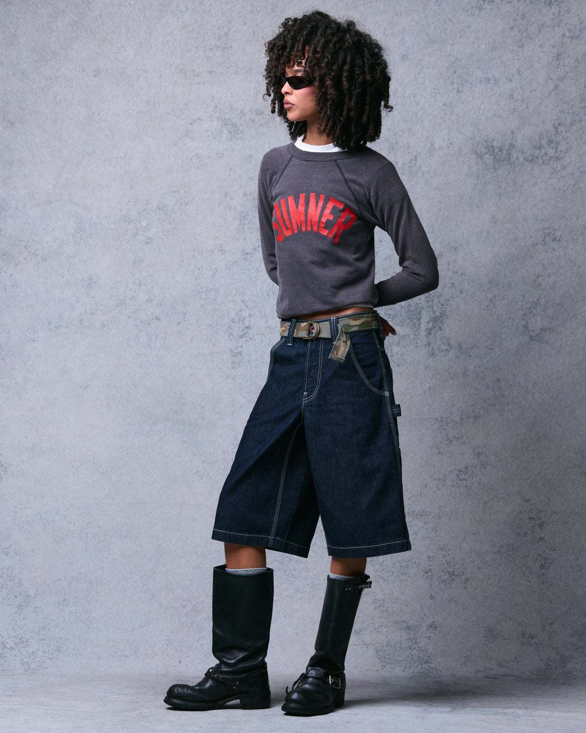 W Workman Carpenter Shorts. 14" Inseam. Dark Indigo.