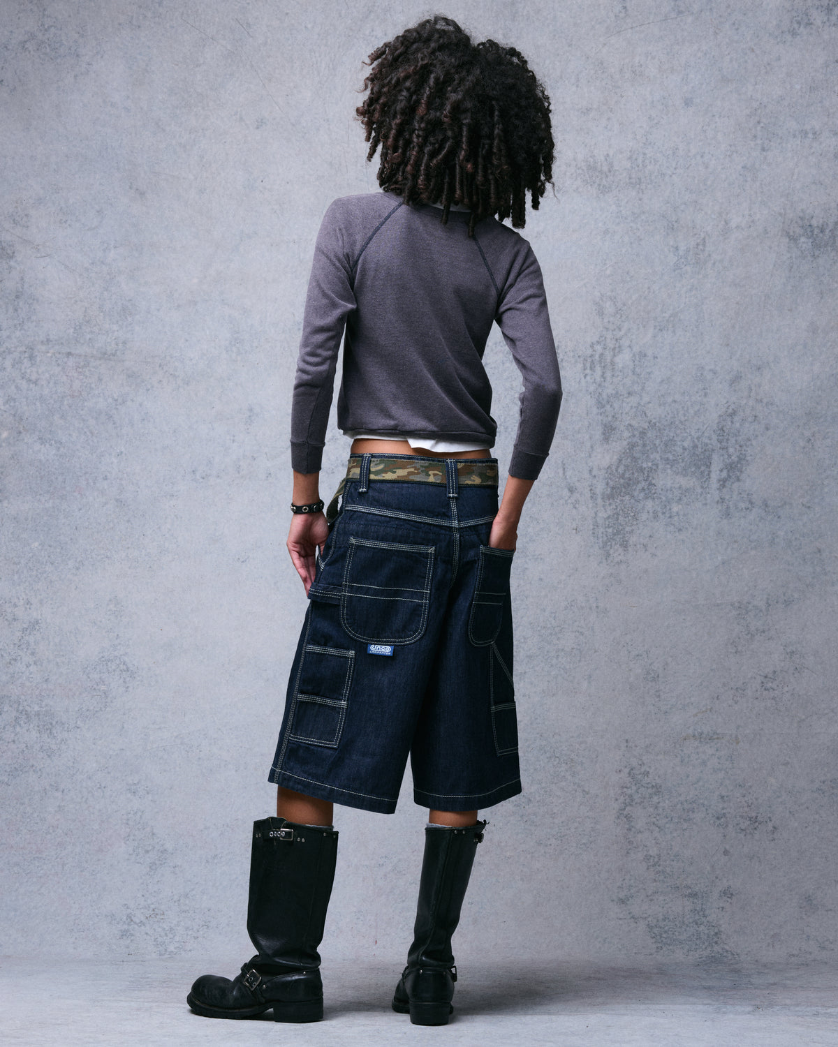 W Workman Carpenter Shorts. 14" Inseam. Dark Indigo.
