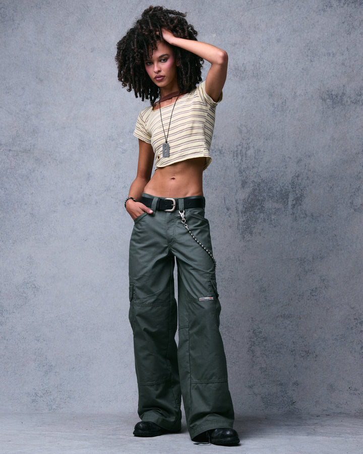 W Indicator Cargo Pants. 22". Olive.