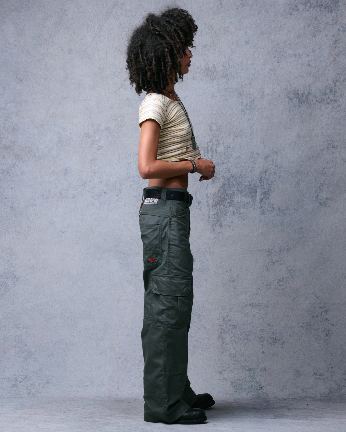 W Indicator Cargo Pants. 22". Olive.