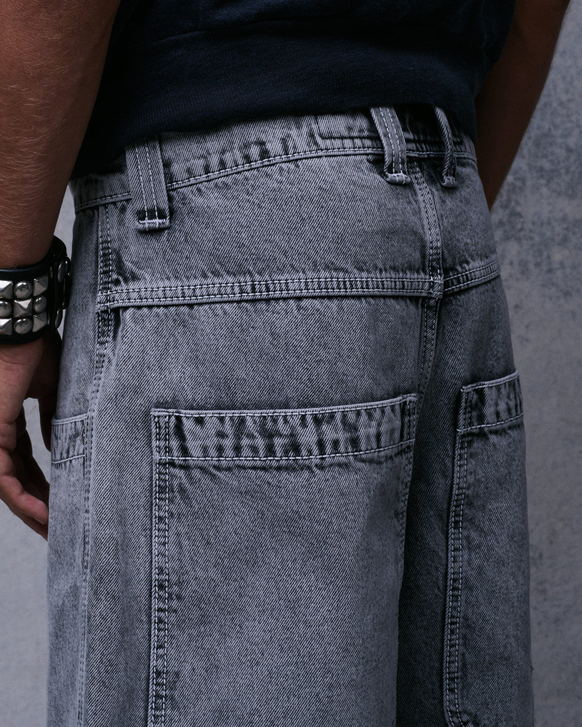 101 Twin Cannon Shorts. 16" Inseam. Black Vintage.