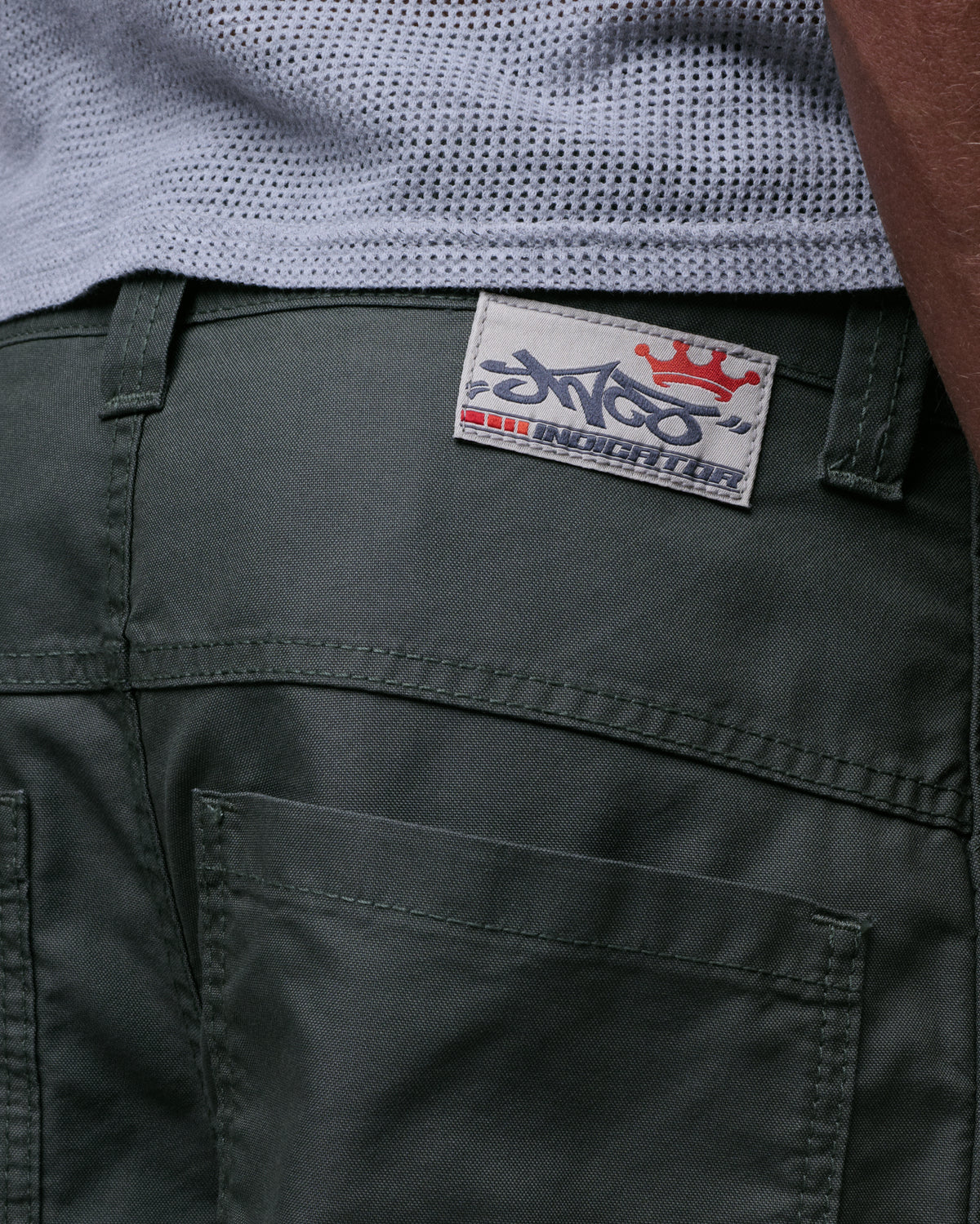 Indicator Cargo Shorts. 14.5” Inseam. Olive.