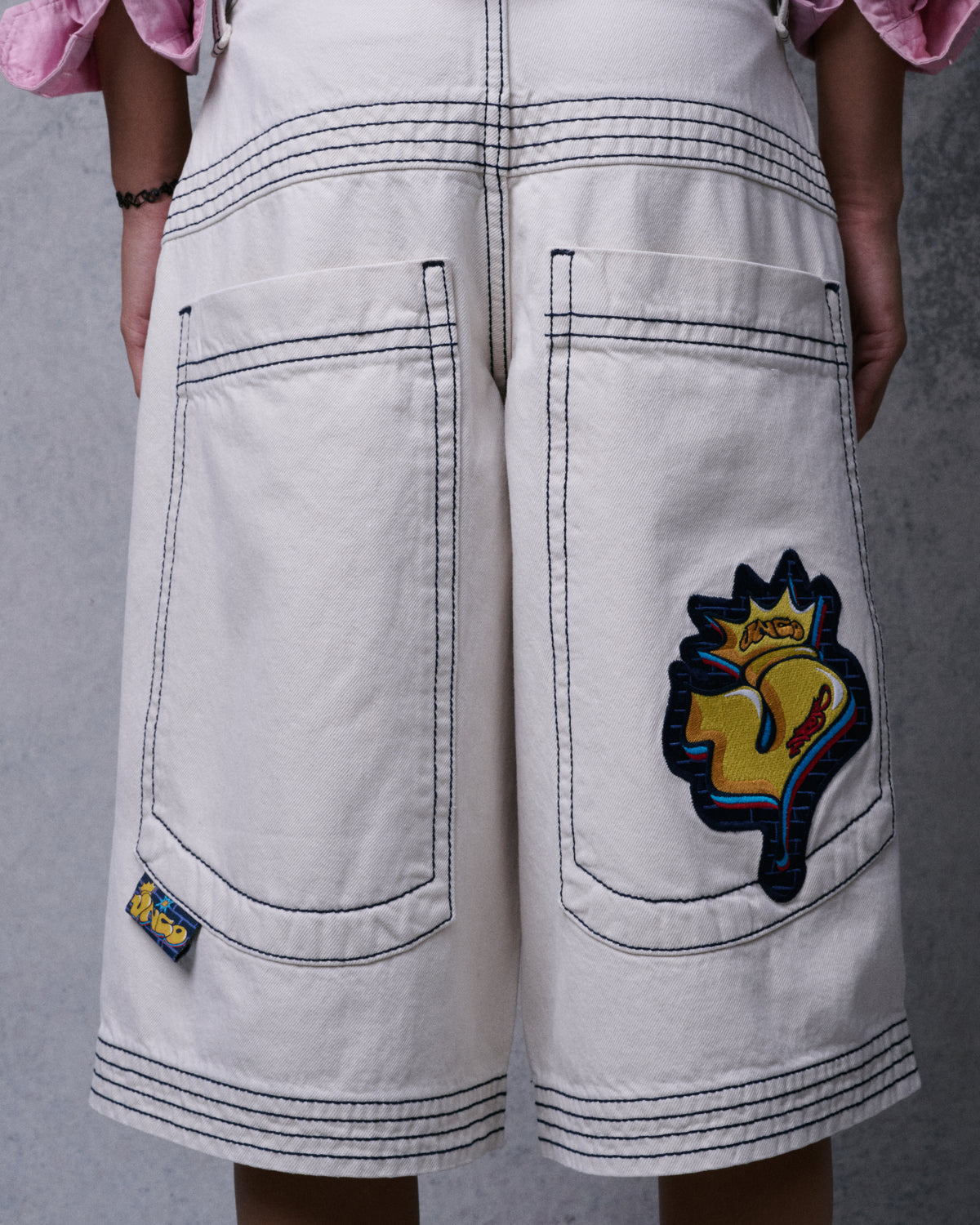 W Jester Shorts. 15" Inseam. Natural.