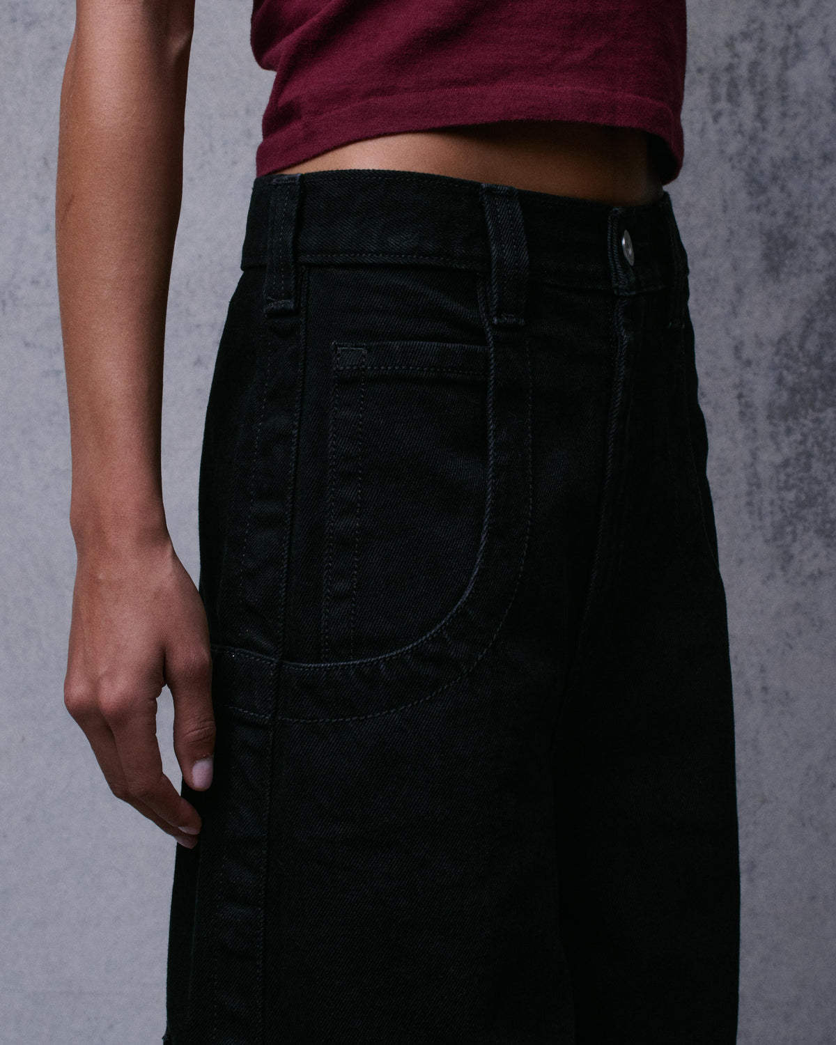The Camilla Jeans. 27”. Jet Black.