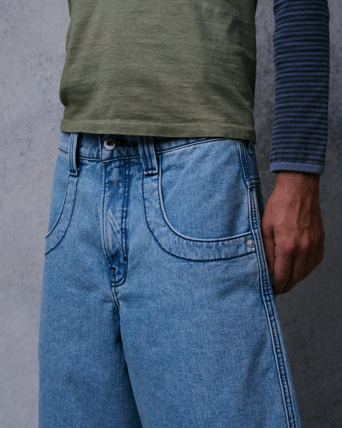 101 Twin Cannon Shorts. 14" Inseam. Antique.