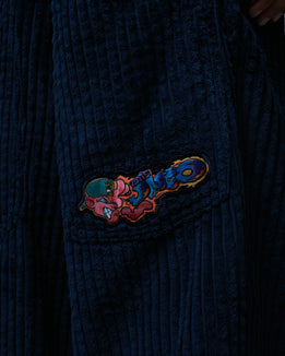 Wizard. 24". 2 Wale Corduroy. Navy.