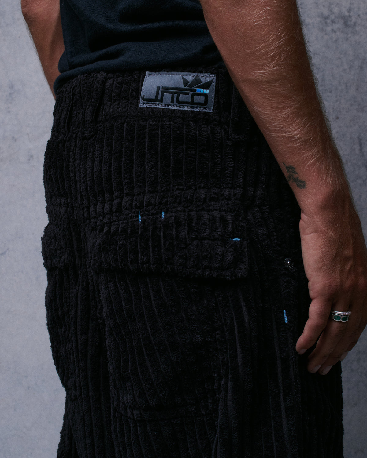 Legacy. 24". 2 Wale Corduroy. Black.