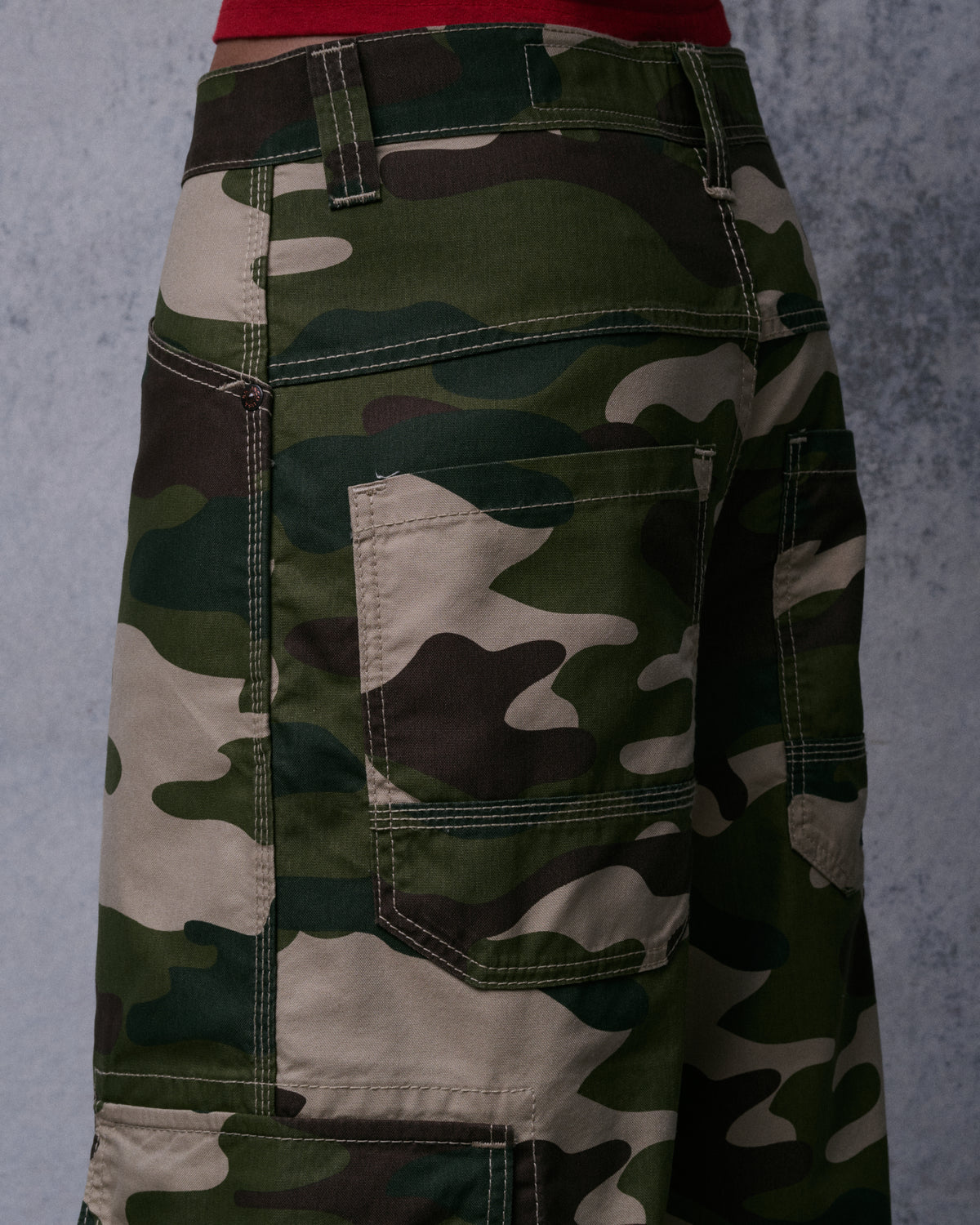 W Indicator Cargo Pants. 22". Swamp Camo.