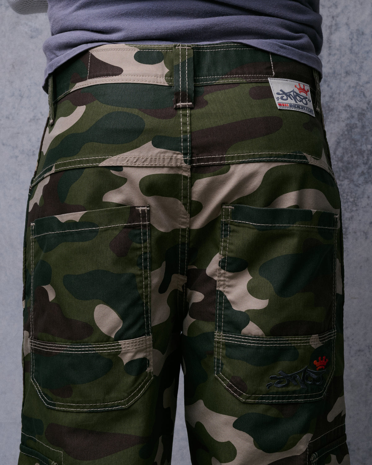 Indicator Cargo Pants. 22”. Swamp Camo.