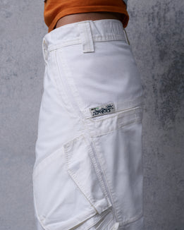 W Hummer Cargo Pants. 20". Natural.