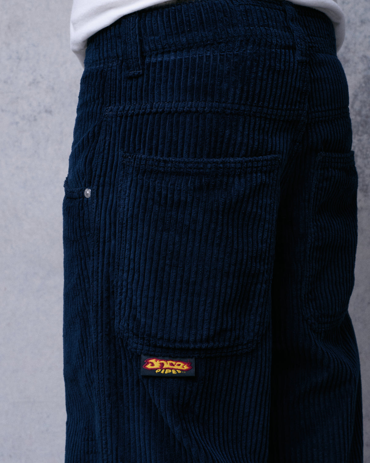 179 Pipes. 23". 4 Wale Corduroy. Navy.