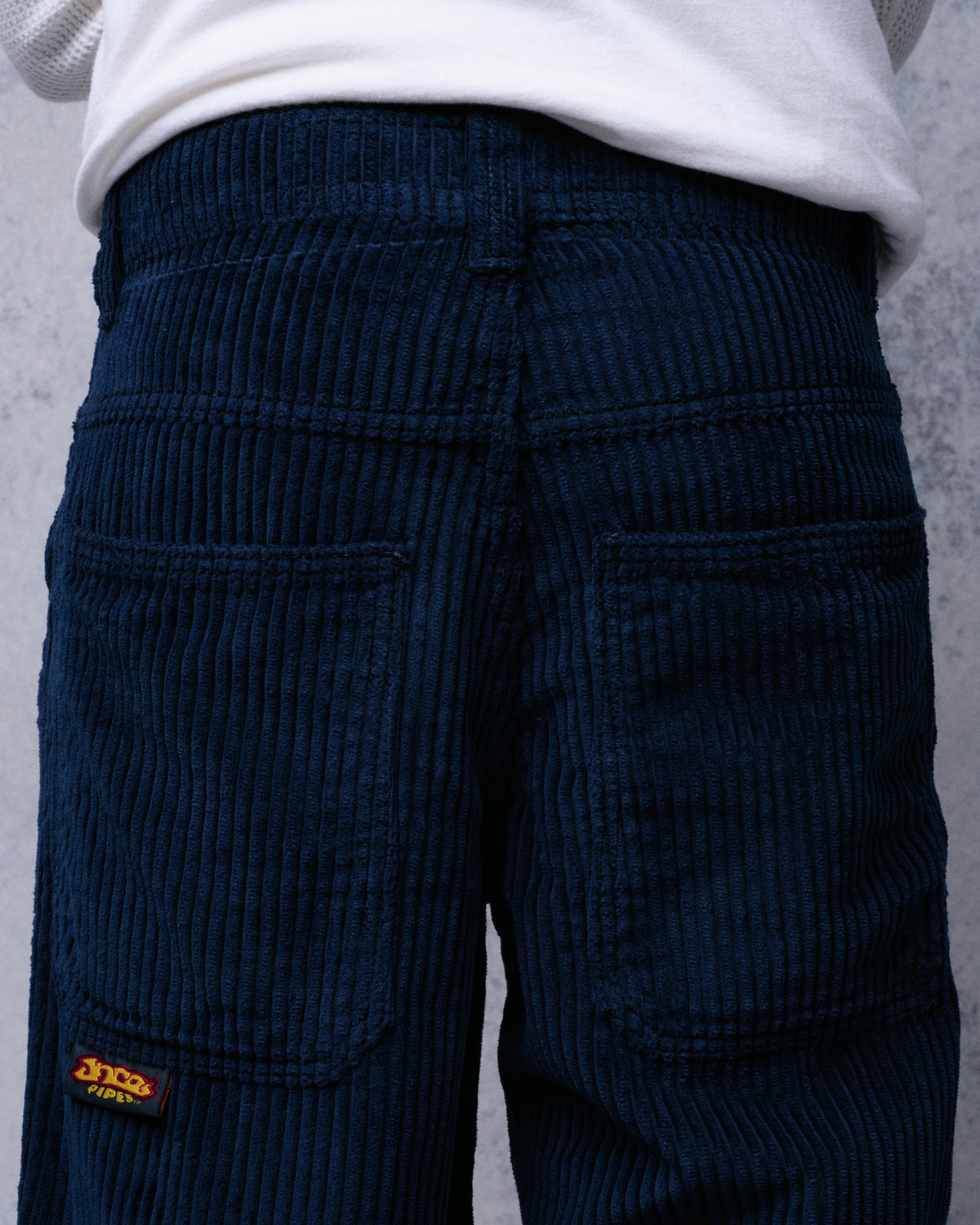 179 Pipes. 23". 4 Wale Corduroy. Navy.