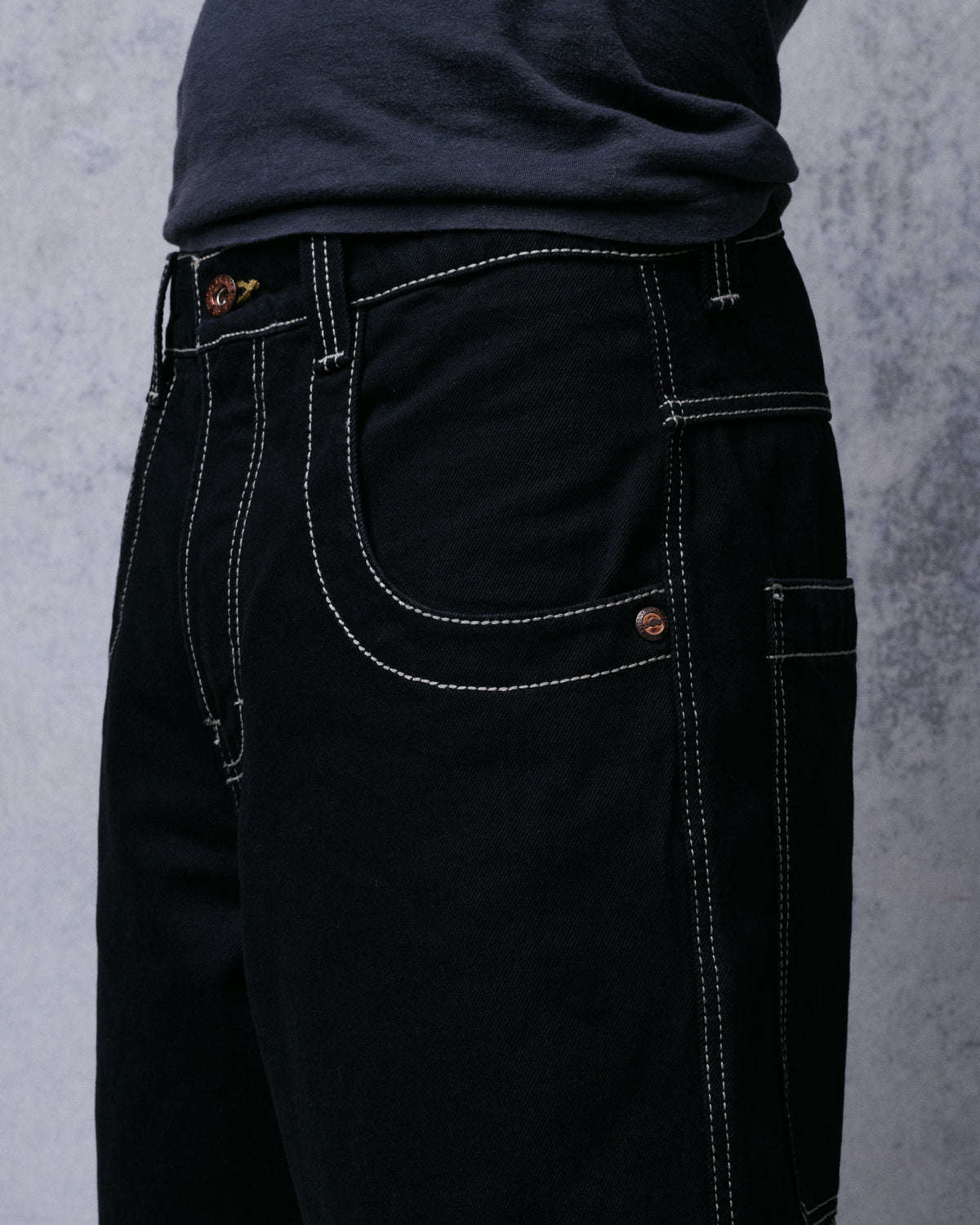 101 Twin Cannon Shorts. 14". Black/Gold J.