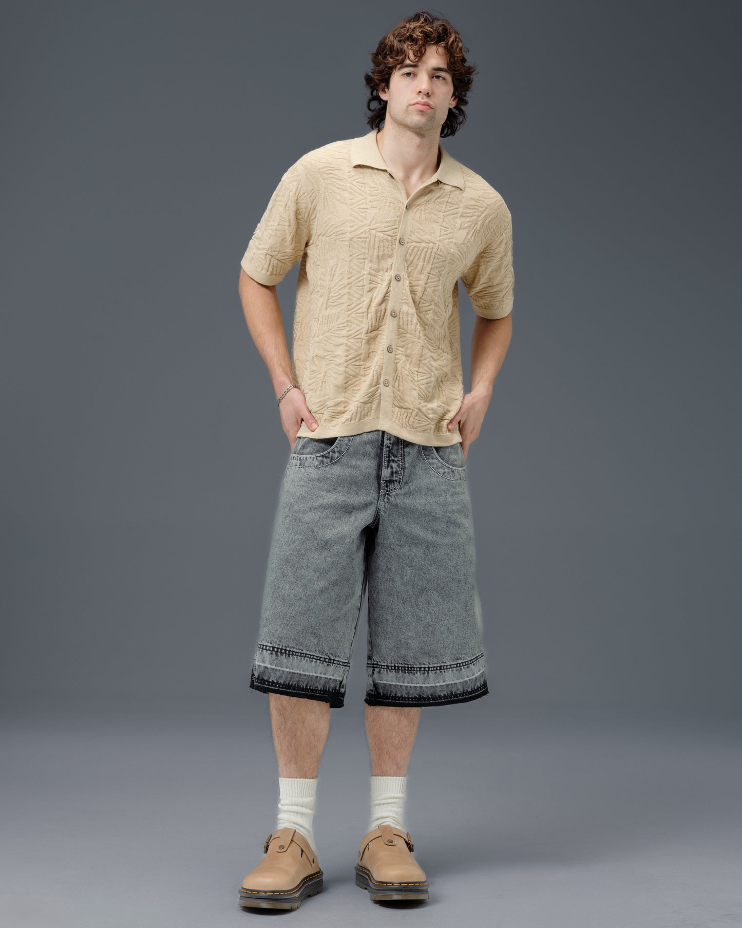 101 Twin Cannon Shorts. 16" Inseam. Black Vintage.