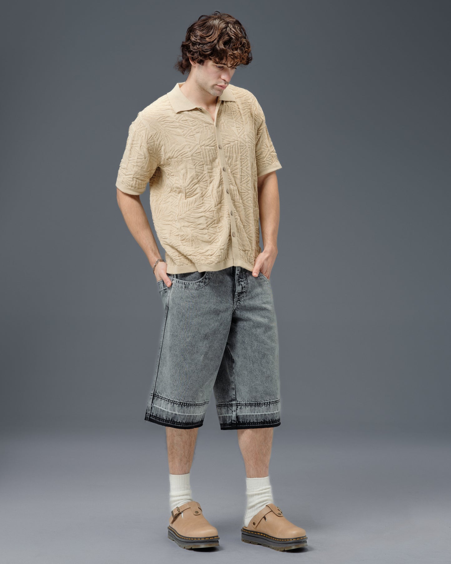 101 Twin Cannon Shorts. 16" Inseam. Black Vintage.