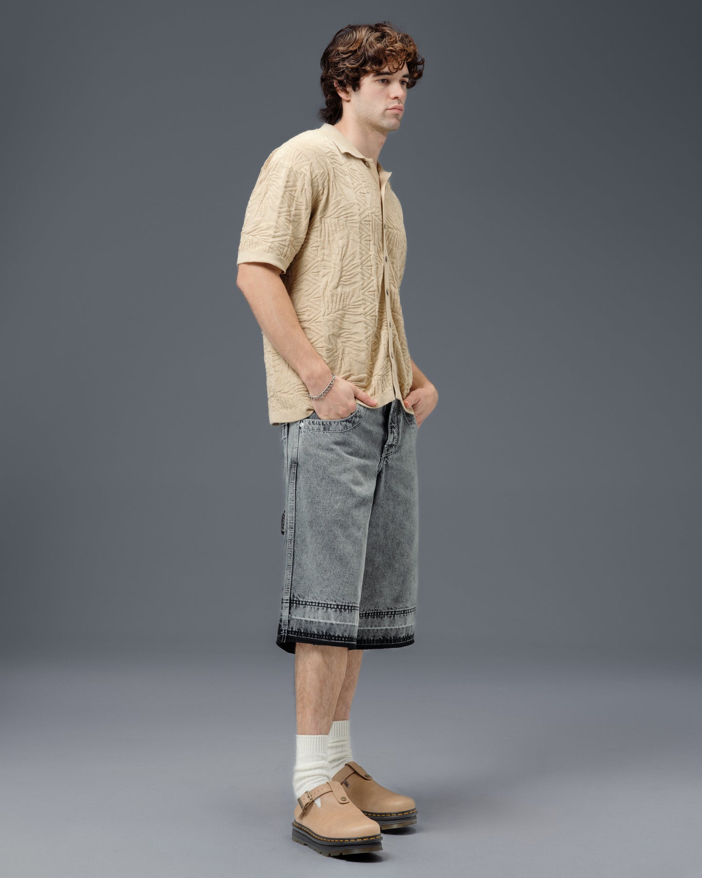 101 Twin Cannon Shorts. 16" Inseam. Black Vintage.