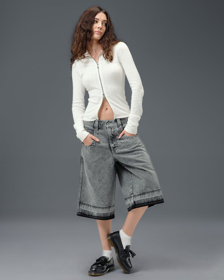 W101 Twin Cannon Shorts. 16" Inseam. Black Vintage.