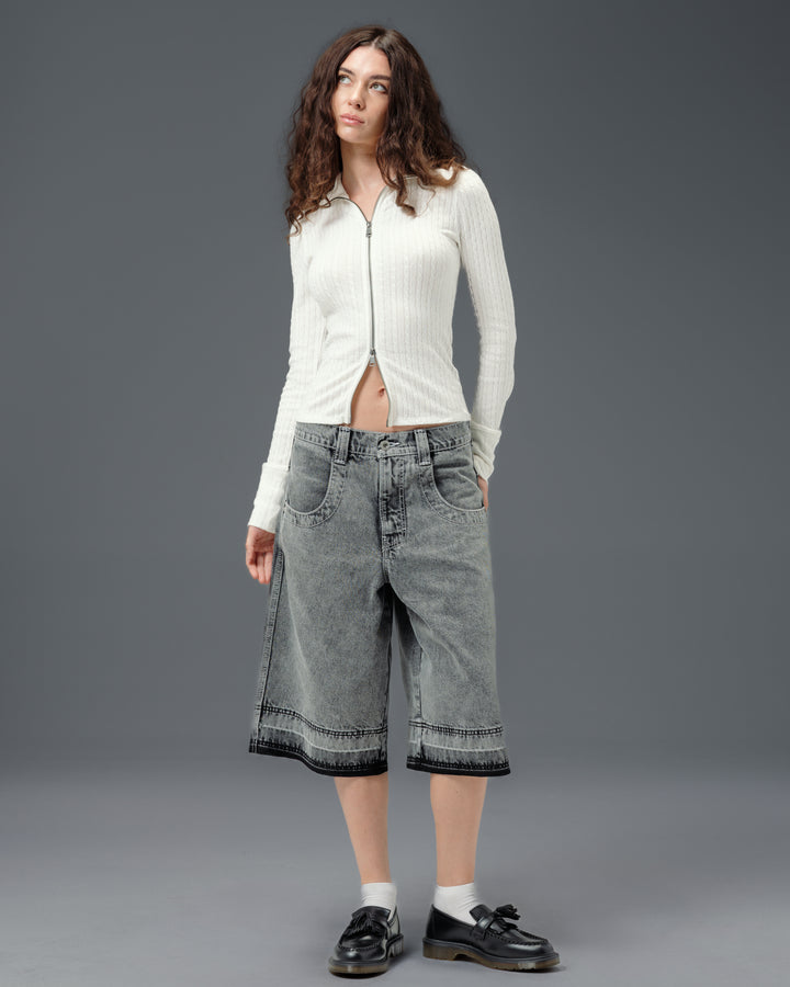 W101 Twin Cannon Shorts. 16" Inseam. Black Vintage.