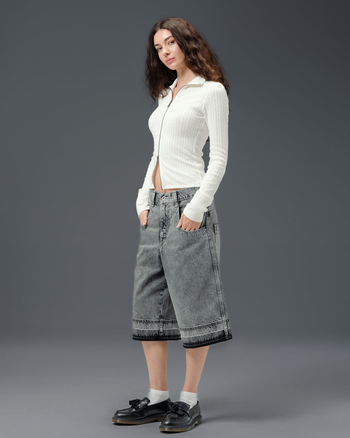 W101 Twin Cannon Shorts. 16" Inseam. Black Vintage.