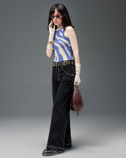 W1179 Easy Wide Pipes. 23". Jet Black.