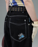 W1179 Easy Wide Pipes. 23". Jet Black.