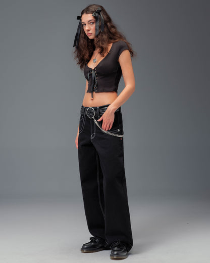 W1169 Low Down Deck. 20". Jet Black.