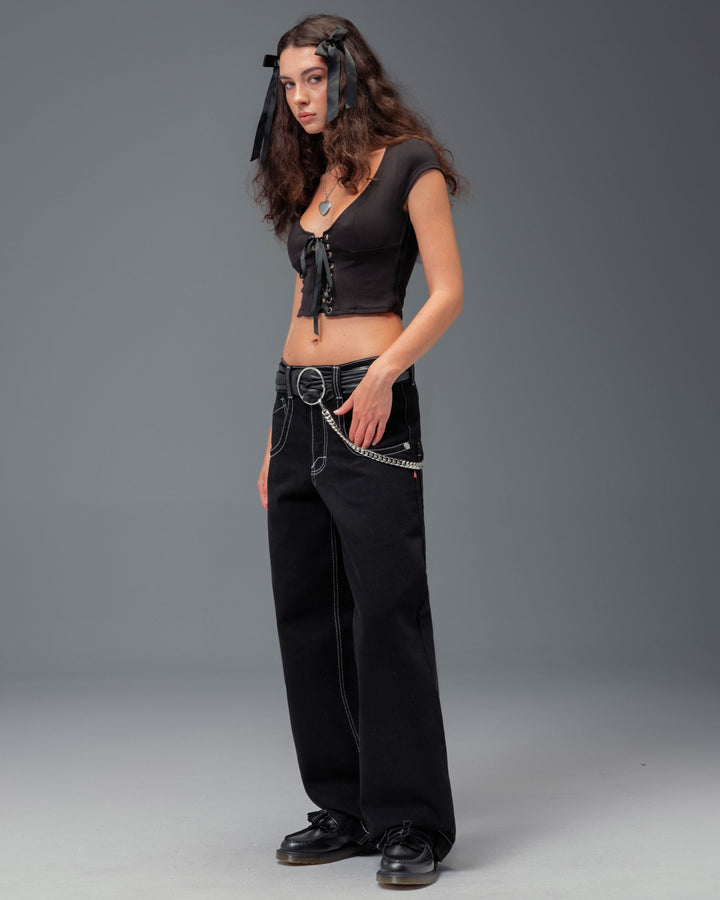 W1169 Low Down Deck. 20". Jet Black.