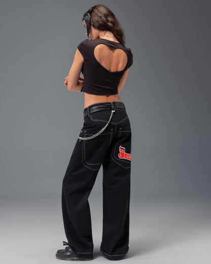 W1169 Low Down Deck. 20". Jet Black.