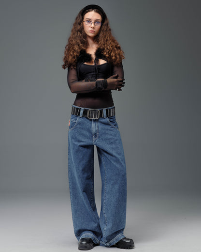 W1179 Easy Wide Pipes. 23". Dark Stone.