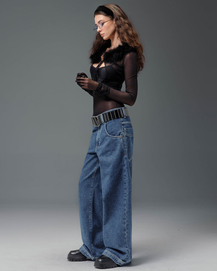 W1179 Easy Wide Pipes. 23". Dark Stone.