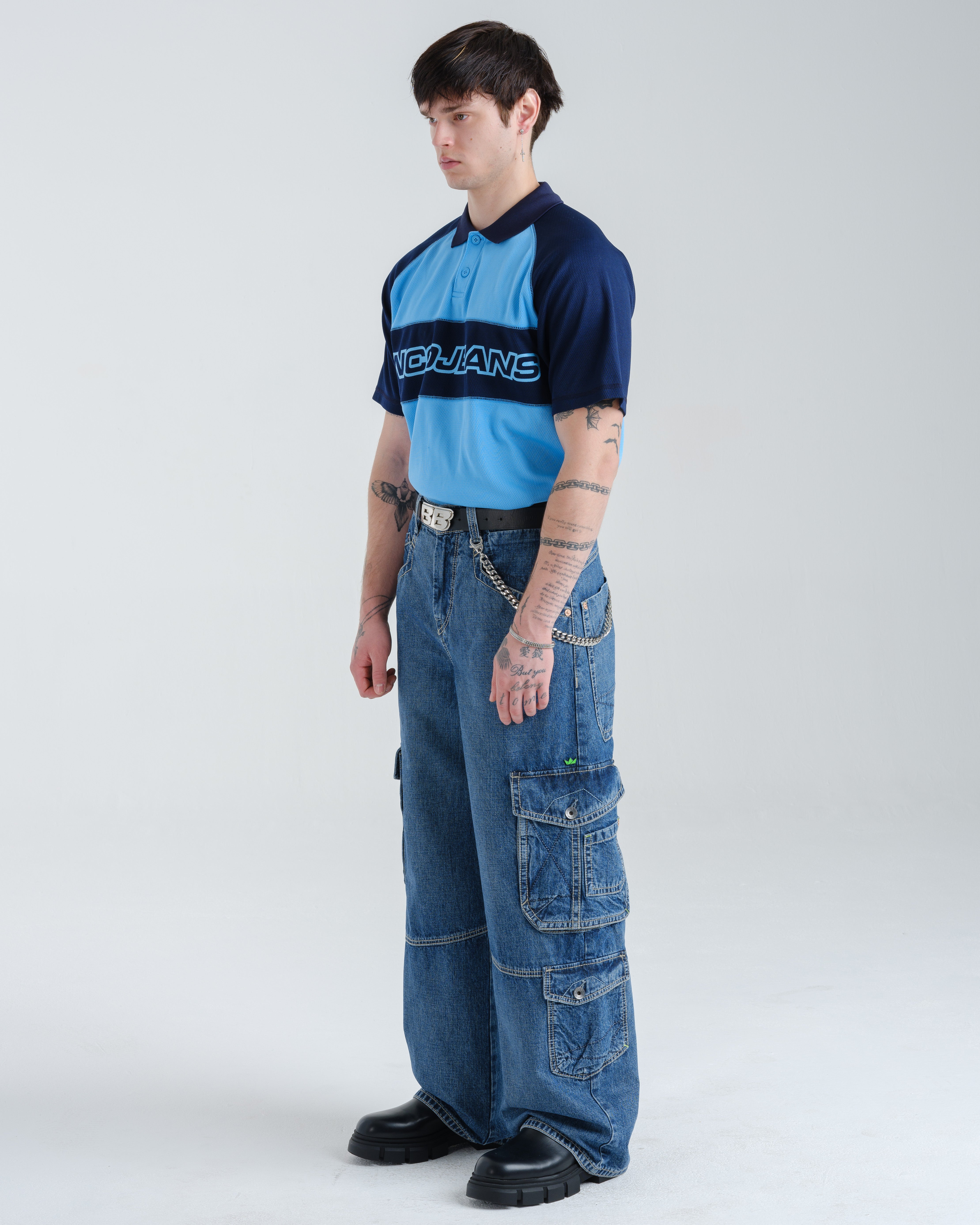 JNCO Jeans” Wide Leg Flaming Skull Black 90's Grunge Skater